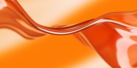 Obraz premium Bright splash of orange liquid. Waves background