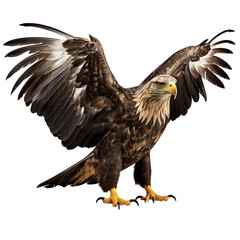 Fototapeta premium Eagle isolated on transparent background