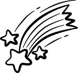 shooting star outline