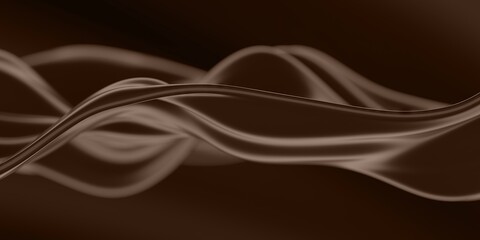 Melted liquid chocolate texture. Smooth sweet cream background