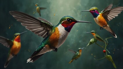 A jazz piece inspired by the unpredictable zigzagging flight of a hummingbird ai_generated