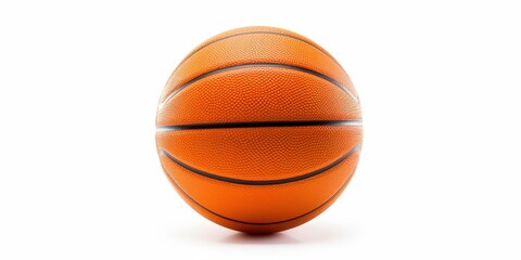 Fototapeta premium Basketball on a White Background