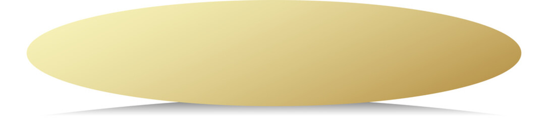 Gold paper round and shadow