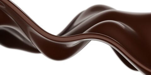 Melted liquid chocolate texture. Smooth sweet cream background