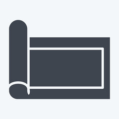 Icon Carpet. related to Home Decoration symbol. glyph style. simple design editable. simple illustration