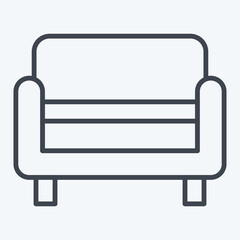 Icon Bench. related to Home Decoration symbol. line style. simple design editable. simple illustration