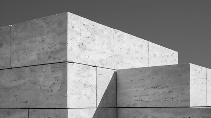 Architectural close-up of a wall's surface, highlighting the materials and masonry techniques, rich textures and shadows creating depth