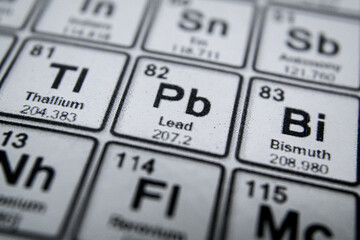 periodic table of element lead 