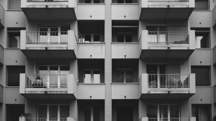 Balconies of a Modern Apartment Building