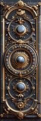 Obraz premium Baroque, Barocco Ornate Marble Ceiling Non-Linear Reformation Design with Intricate Accents Depicting Classic Elegance and Architectural Beauty