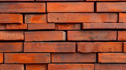 Fototapeta premium Intricate masonry wall with detailed brickwork, showcasing structure and strength, a visual representation of a solid partition, textured surface