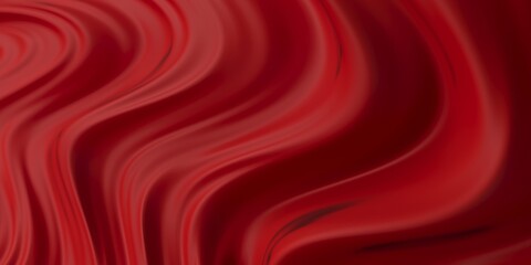 Dark red silk fabric. Abstract wave silk textured glossy red background