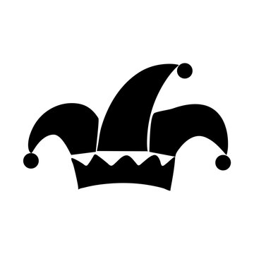 recommend clip art: Jester hat icon silhouette