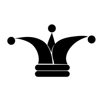 recommend clip art: Jester hat icon silhouette
