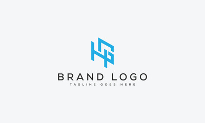 letter GH logo design vector template design for brand.