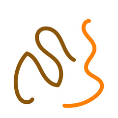 Obraz premium Abstract lines Squiggly vector 