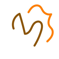 Abstract lines Squiggly vector 