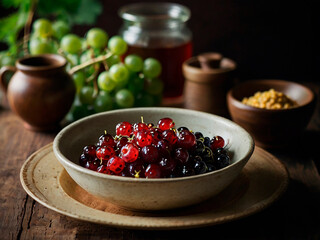 A traditional dish from any cuisine where currants are a key ingredient.