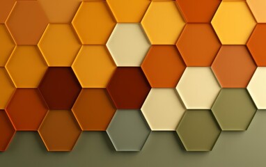 Colorful Honeycomb Pattern with Hexagonal Shapes