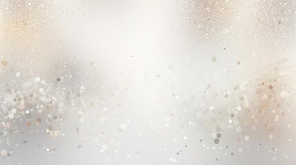 Abstract White and Gold Glittery Background with Light Effects