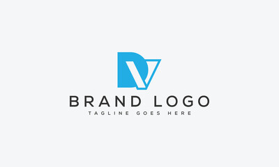 letter DV logo design vector template design for brand.