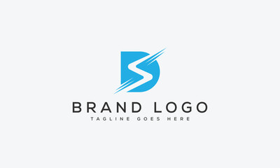 letter DS logo design vector template design for brand.
