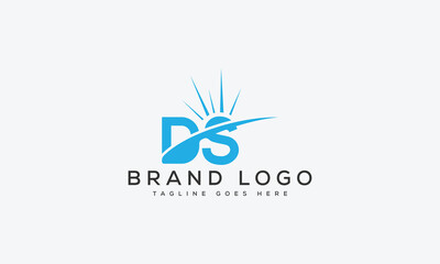 letter DS logo design vector template design for brand.