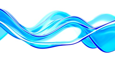 Abstract​ of​ surface​ blue​ water. Transparent liquid waves