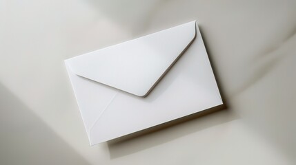 blank card on a white background 