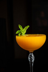 cocktail on the dark background