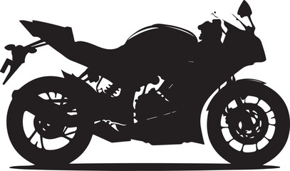 Obraz premium silhouette of a motorcycle, motorcycle, bike, motorbike, vector illustration 