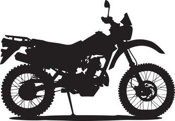 Fototapeta premium silhouette of a motorcycle