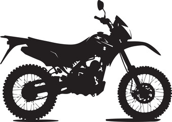 Fototapeta premium silhouette of a motorcycle