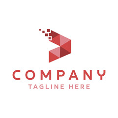 Letter D Tech Logo Design