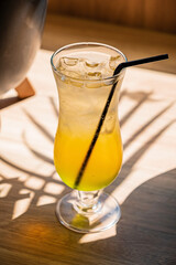 summer cocktail on the table