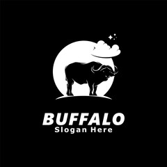 Buffalo logo design illustration Vector
