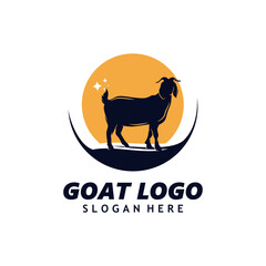 Goat Logo Template Design Vector