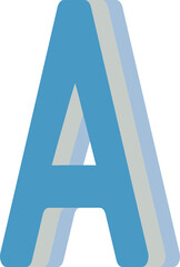 Retro alphabet letter A