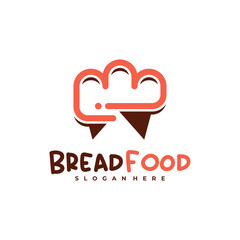 Chat Bread Food logo vector template, Creative Bread logo design concepts