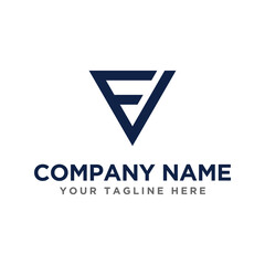 Letter EV Logo Design