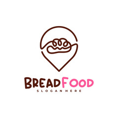 Bread Point logo vector template, Creative Bread logo design concepts