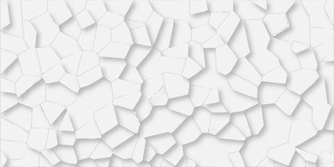 White quartz crystalized broken glass effect vector background. 3d papercut and multi-layer cutout geometric pattern on vector background. broken stained glass silver lines geometric pattern.