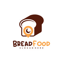 Obraz premium Bread Point logo vector template, Creative Bread logo design concepts