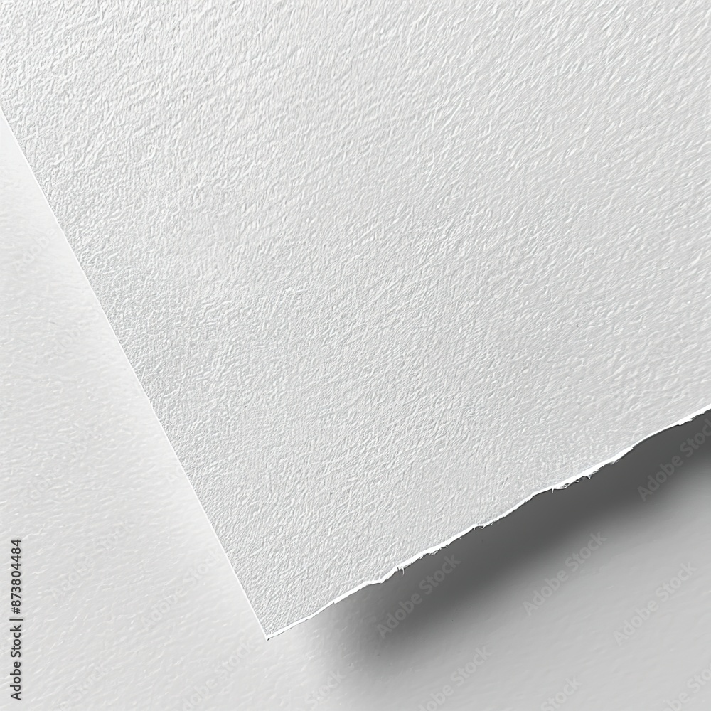Poster close-up of textured paper edge with shadow and space.