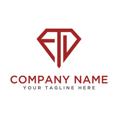 Letter ETD Logo Design