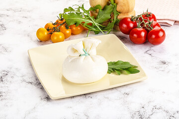 Creamy Italian traditional Burrata cheese