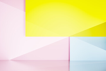 Abstract geometric background with pastel colors