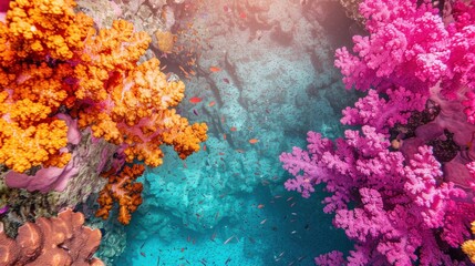 Vibrant Coral Reef Underwater Scene