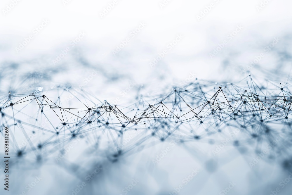 Poster cutting-edge technology in data science revolutionizes the future of analytics, network's signal whi
