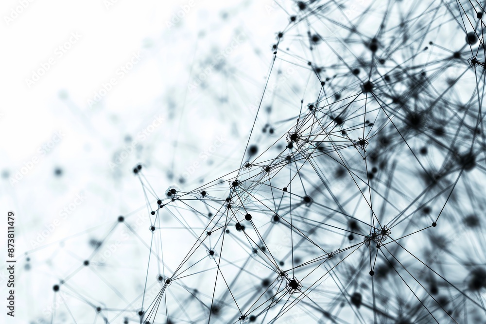 Poster cutting-edge technology in data science revolutionizes the future of analytics, network's signal whi